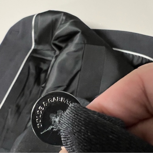 dolce & Gabbana Dark Gray Virgin Wool Blend Women Blazer - Picture 10 of 15